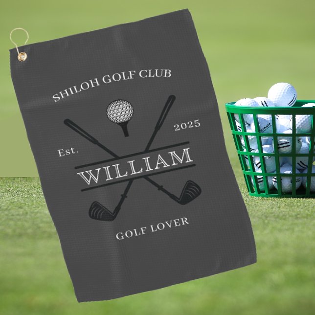 Golf Lover Cross Club Golfhandtuch (Von Creator hochgeladen)