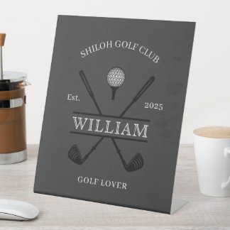 Golf Lover Cross Club Sockelschild