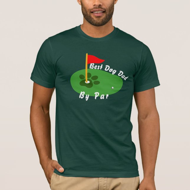 Golf Lover Dog Dad Shirt - Best Golfer Gift Tee (Vorderseite)