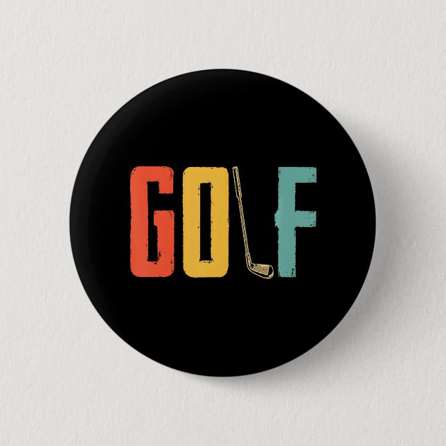 Golf Lover Golfing Golfer Golf Golfspielen Button (Vorderseite)