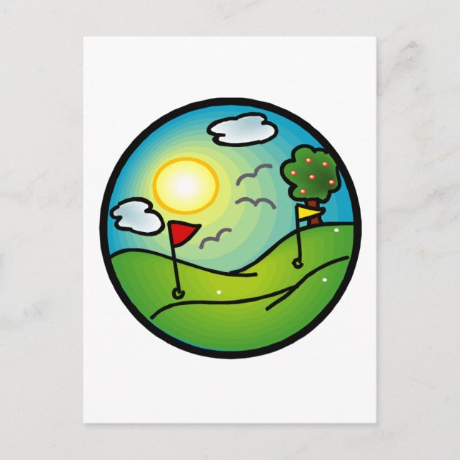 Golf Lover Postkarte (Vorderseite)
