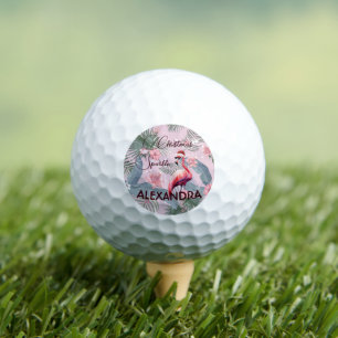 Golf Lovers Persönliche Weihnachtsfeier Flamingo Golfball
