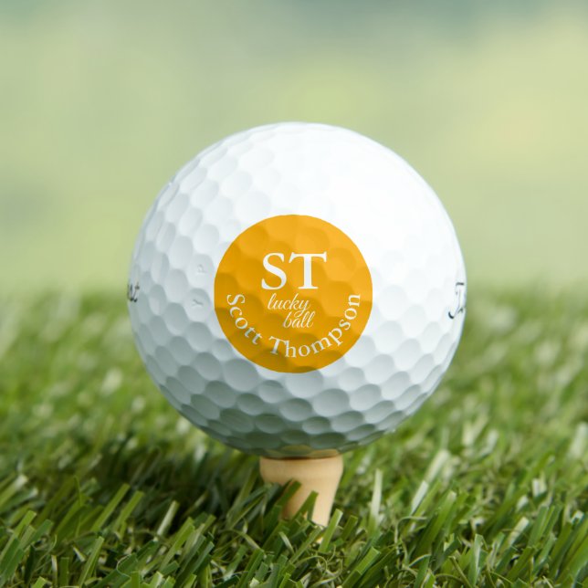 Golf Lucky Ball mit seinem Namen (Insitu T-Shirt)