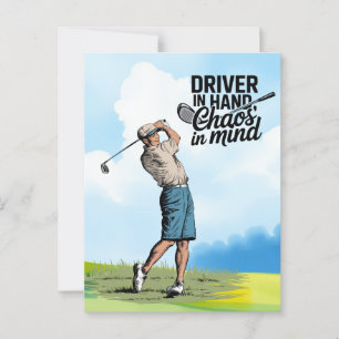 Golf lustiges Sprichwort Angebote für Golfer Gruß Postkarte