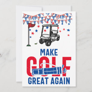 Golf machen Golf wieder großartig mit der Flagge A Einladung