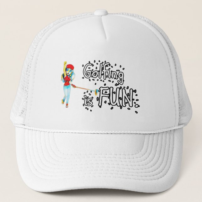 Golf macht Spaß Trucker Hat Truckerkappe (Vorderseite)