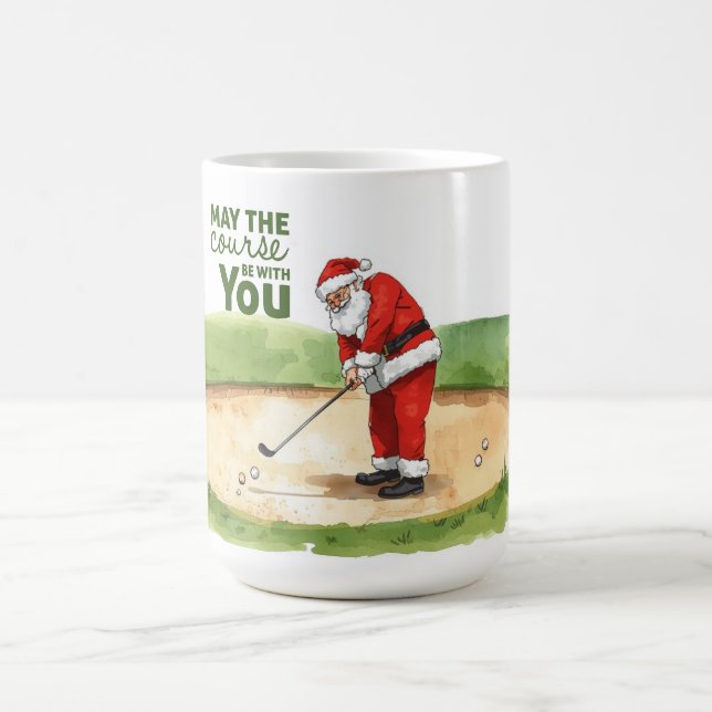 Golf Mai der Platz bei Ihnen sein für Weihnachten  Kaffeetasse (Mittel)