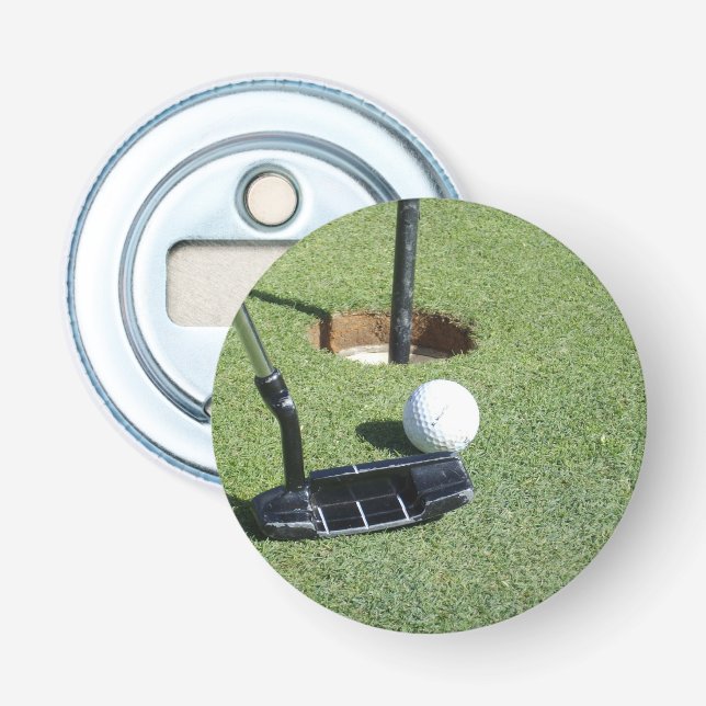 Golf Making Par, Magnetic Flasche Opener. Flaschenöffner (Vorderseite)