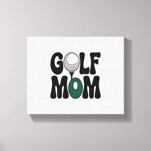 Golf-Mama Leinwanddruck (Vorderseite)
