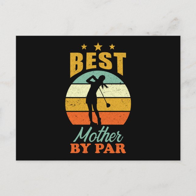 Golf-Mama Postkarte (Vorderseite)