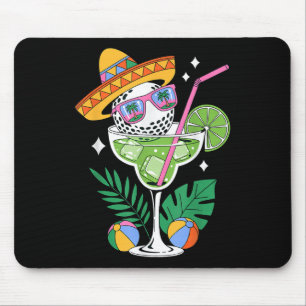 Golf Margarita Sombrero Tropical Funny Cinco De Ma Mousepad