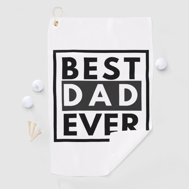 Golf Meilleur papa jamais Fête des pères serviette de g (En situation)