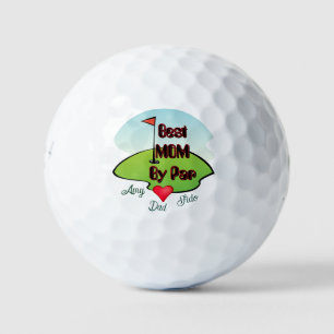 Golf Meilleure Maman par Par -Nom/ Initiale  Balles de 