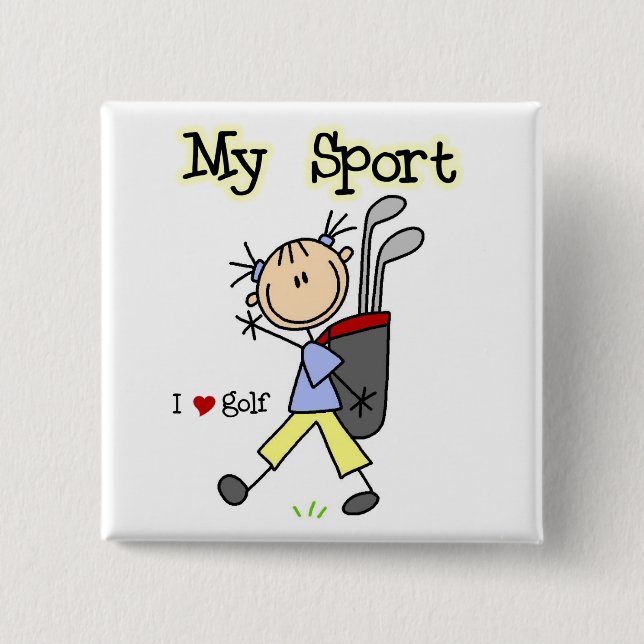 Golf Mein Sport Button (Vorderseite)