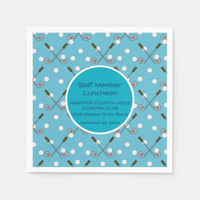 Golf Member Special Event Partys Napkins Serviette (Vorderseite)