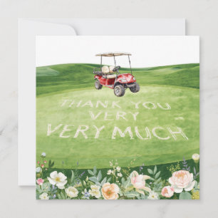 Golf merci texte pour golfer avec Fleurs