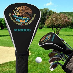 Golf Mexiko & Mexikanisches Adlerwappen / Flagge Headcover