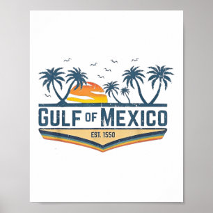 Golf Mexiko Shirt Golf von USA Amerika Flag Mex 20 Poster