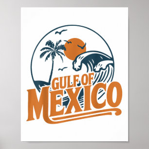 Golf Mexiko Shirt Golf von USA Amerika Flag Mex 20 Poster
