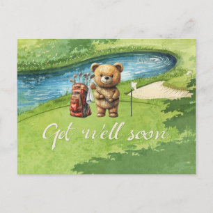 Golf Mit dem Golfspiel auf Grün wird Golf bald ges Postkarte