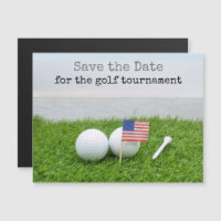 Golf mit den USA Fahnen- und Golfbälle