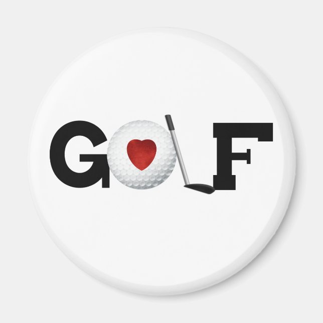 Golf mit Golf Ball Magnet (Vorne)
