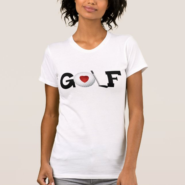 Golf mit Golfball-T-Shirt T-Shirt (Vorderseite)