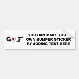Golf mit Golfball-T-Shirts und Geschenken Autoaufkleber