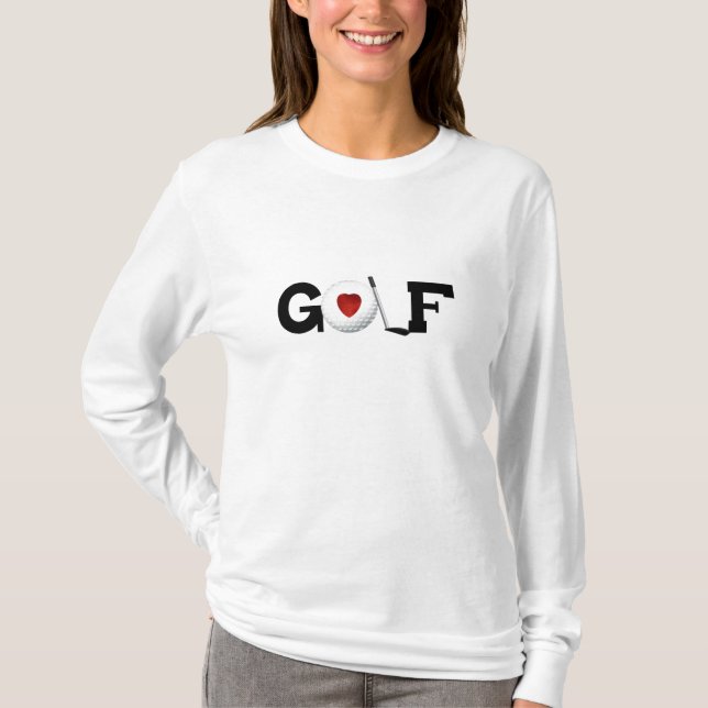 Golf mit Golfball-T-Shirts und Geschenken T-Shirt (Vorderseite)