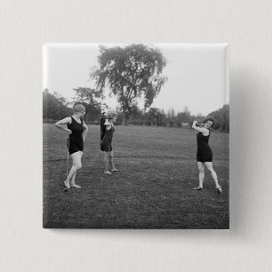 Golf-Mode die Zwanzigerjahre der Frauen Button