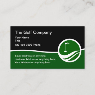 Golf Moderne Visitenkarten Design Visitenkarte