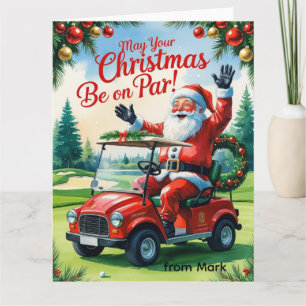 Golf "Mögen Sie Ihre Weihnachten auf Par?en" für G Karte