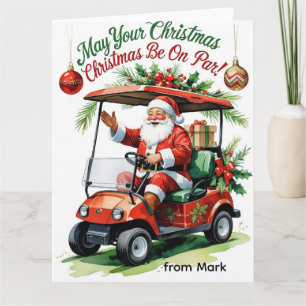 Golf "Mögen Sie Ihre Weihnachten auf Par?en" für G Karte