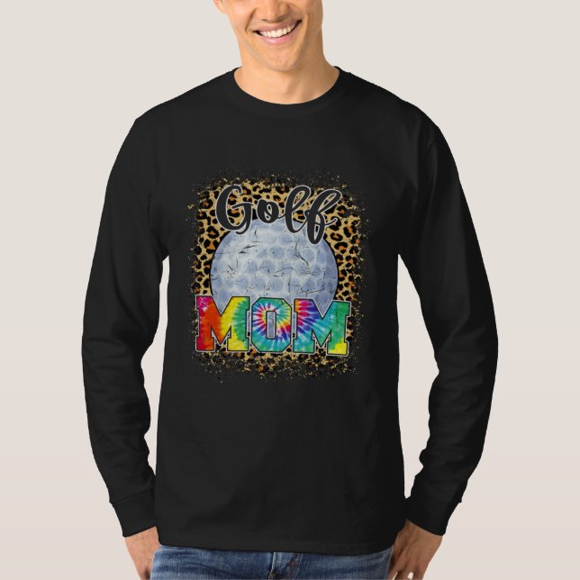 Golf Mom Leopard Print Mother s Day Sport T-Shirt (Vorderseite)