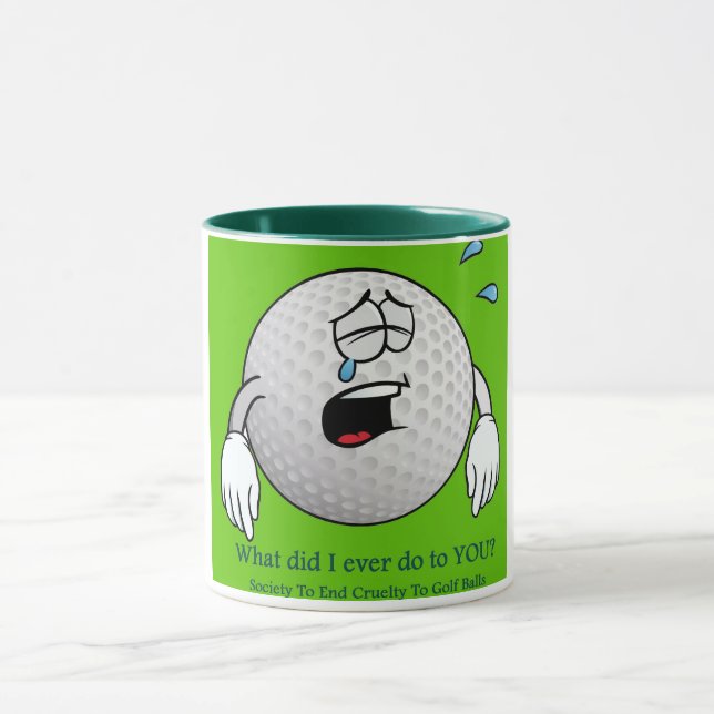 Golf Mug dispose d'une balle de golf avec des sent (Centre)