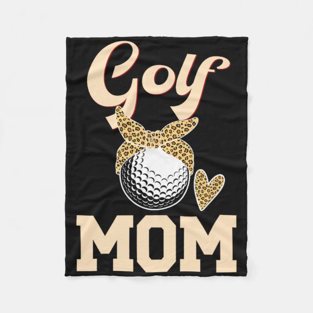 Golf-Mutter eines Golfspielers Mutter Golferin Mam Fleecedecke (Vorderseite)