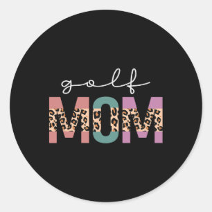 Golf-Mutter Golfer Golf Liebhaber Geschenk Golf Sp Runder Aufkleber