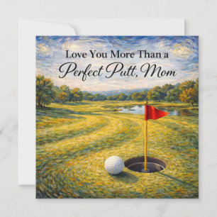 Golf-Muttertagskarte für Mama  Karte
