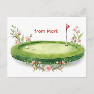 Golf-Muttertagskarte für Mama Postkarte