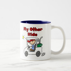 Golf My Other Ride T-Shirts und Geschenke Zweifarbige Tasse