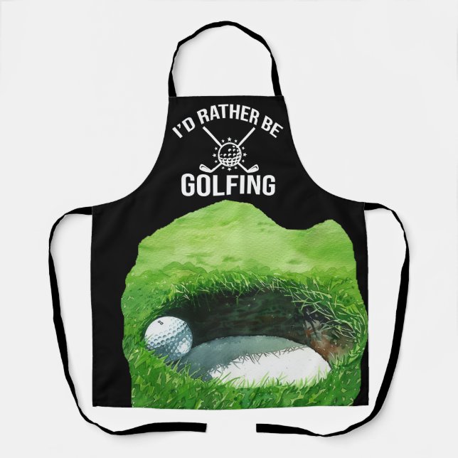 Golf nach dem Motto Golfer Schürze (Vorderseite)