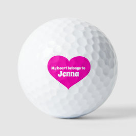 Golf Name Rosa Herz gehört zu den Golfbälle