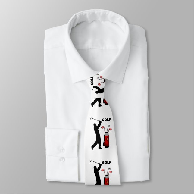 Golf Neck Tie Krawatte (Gebunden)