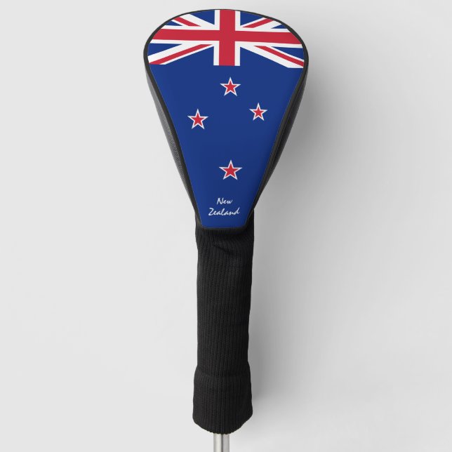 Golf Neuseeland & Zealand Flagge / Golf Clubs Cove Golf Headcover (Vorderseite)