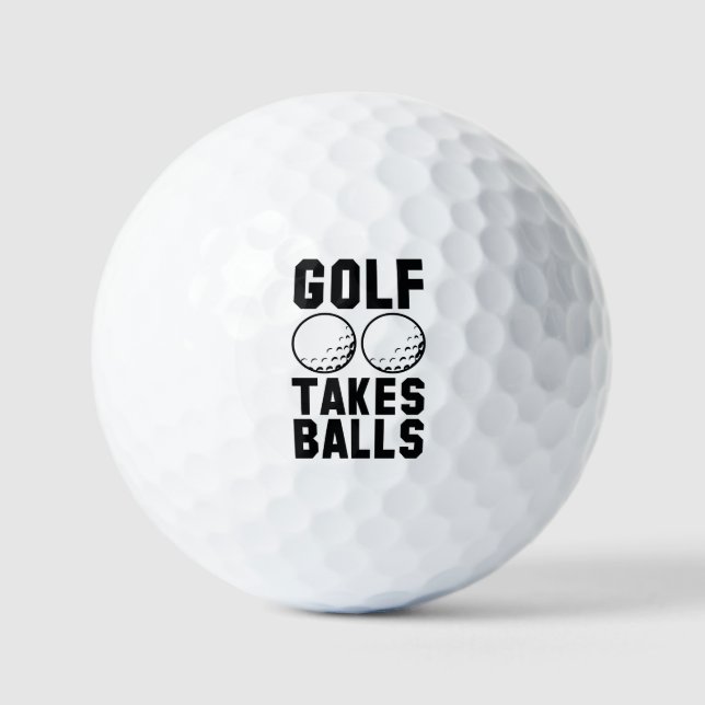 Golf nimmt Balls Golfball (Vorderseite)