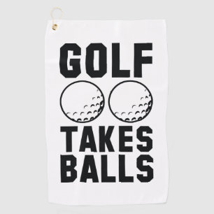 Golf nimmt Balls Golfhandtuch