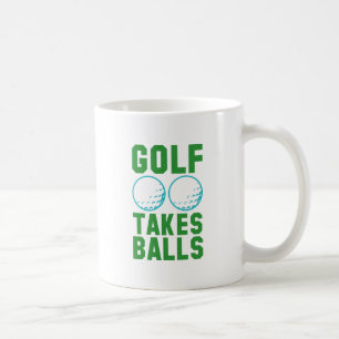 Golf nimmt Balls Kaffeetasse