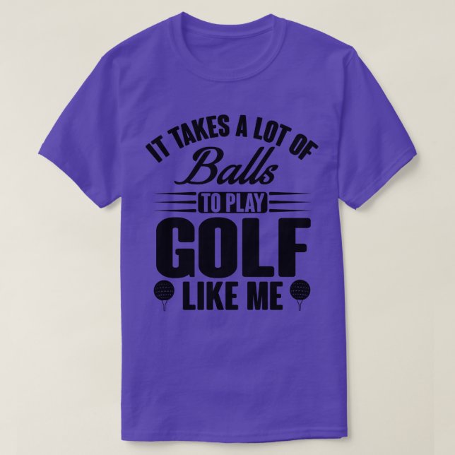 Golf nimmt Kugeln T-Shirt (Design vorne)
