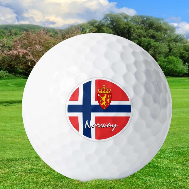 Golf Norwegen & Norwegische Flagge / Golf Ball (Von Creator hochgeladen)