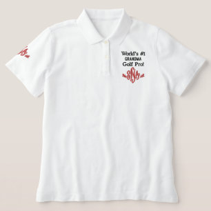 Golf Number One Oma Red Monogram